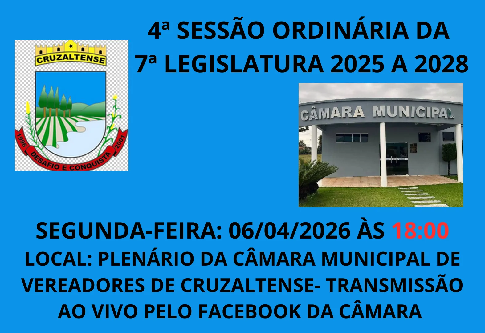 CONVITE SESSÃO ORDINÁRIA