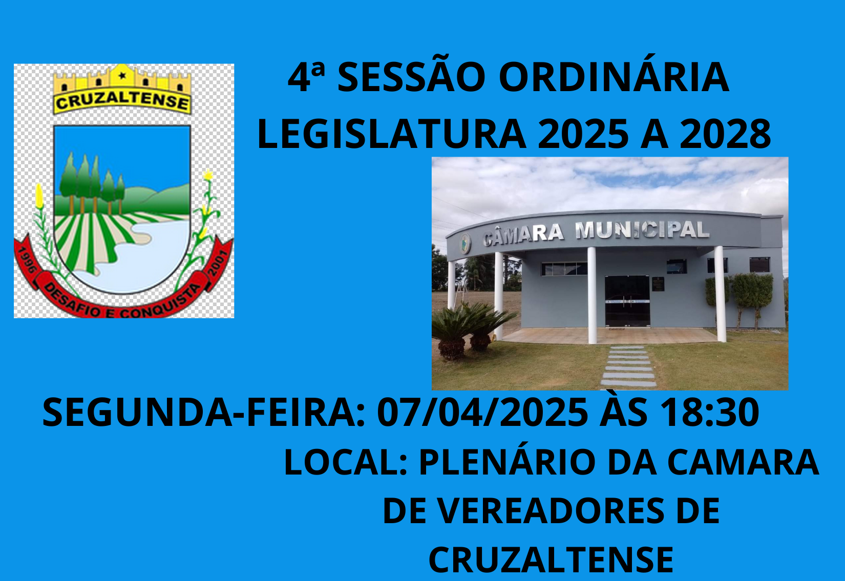 Convite para 4º Sessão Ordinária 
